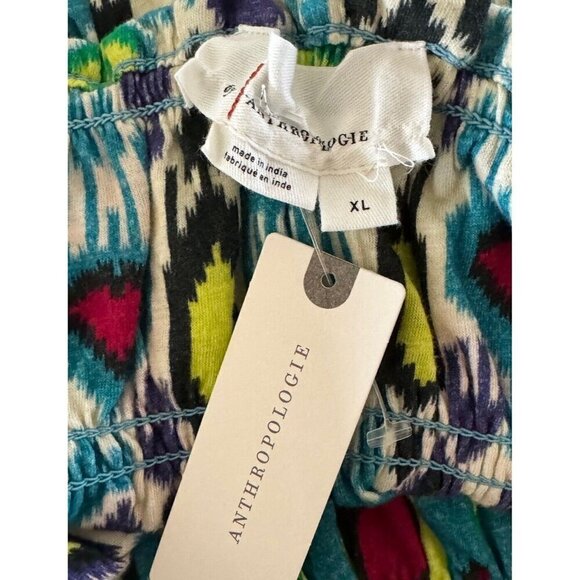 Anthropologie Smocked Turquoise Tube Top Size XL New - Picture 7 of 8